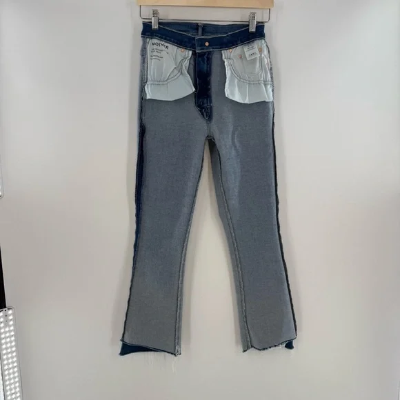 NWT MOTHER The Insider Crop Step Fray Work Hard Play Hard Size 26 - Picture 4 of 14